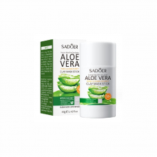 Глиняна маска-стик для обличчя SADOER Curacao Aloe Vera для глибокого очищення пор 40 г